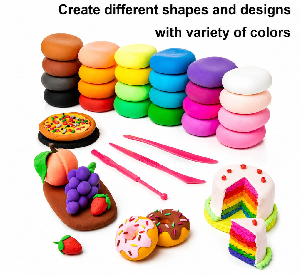 Creative Dough Modeling Clay Set – Colorful DIY Clay with Tools