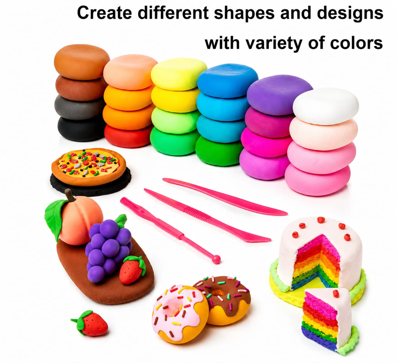 Creative Dough Modeling Clay Set – Colorful DIY Clay with Tools