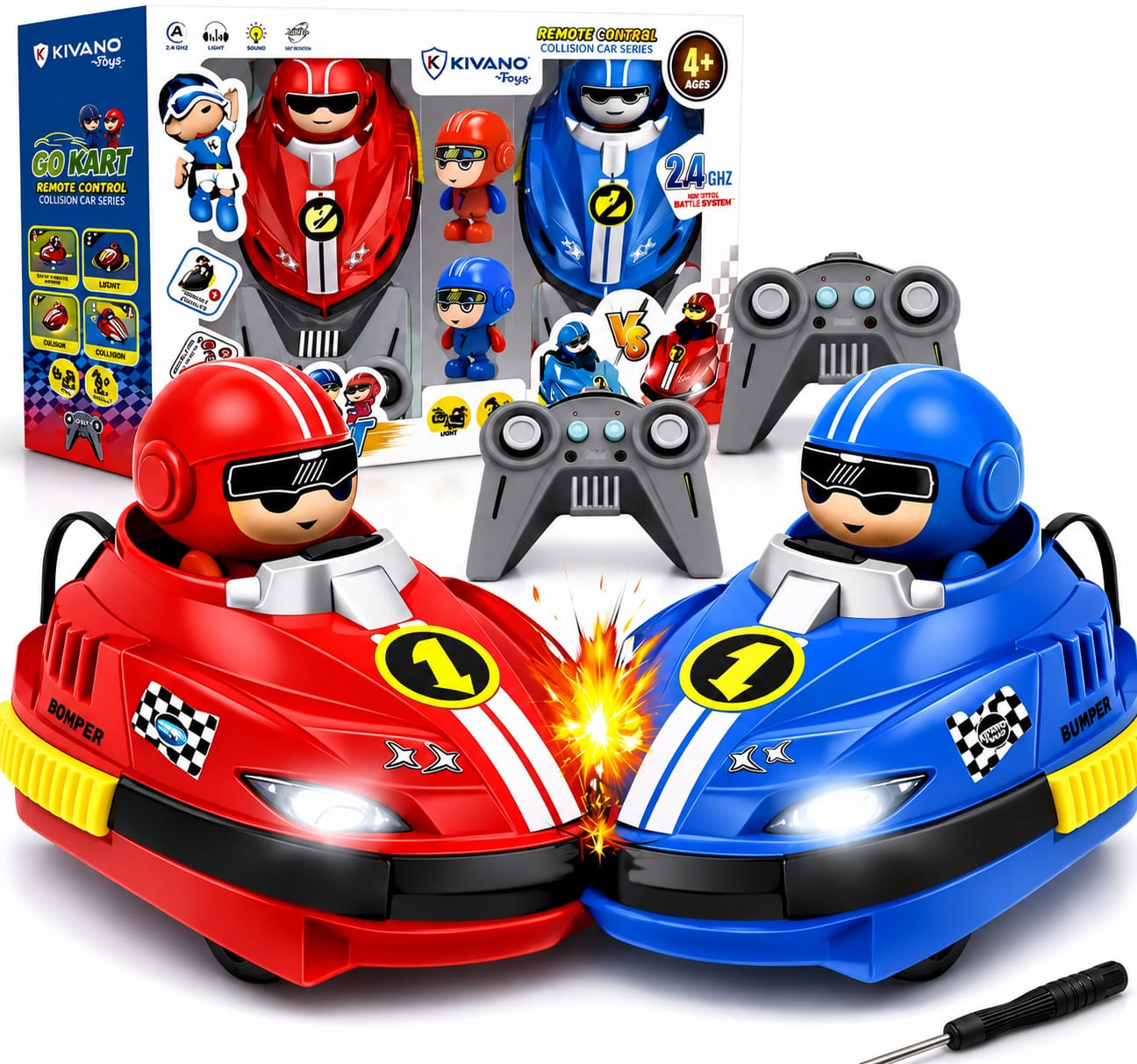 Turbo Clash Remote Control Bumper Car – 2.4GHz RC Collision Racing Car