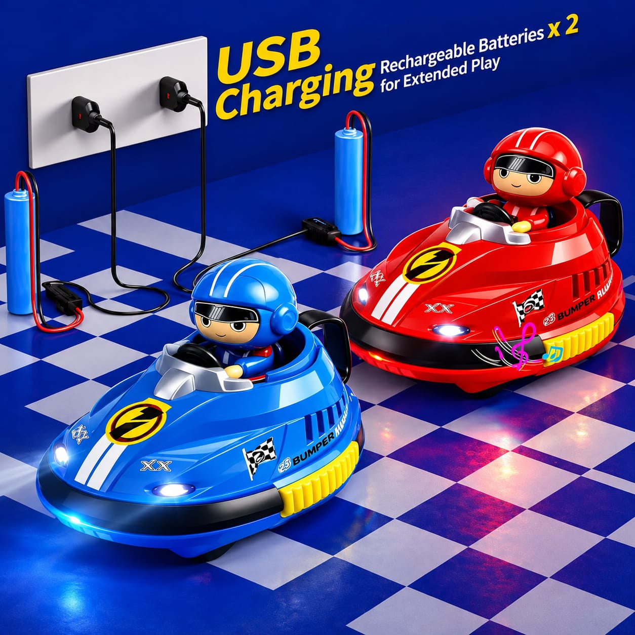 Turbo Clash Remote Control Bumper Car – 2.4GHz RC Collision Racing Car