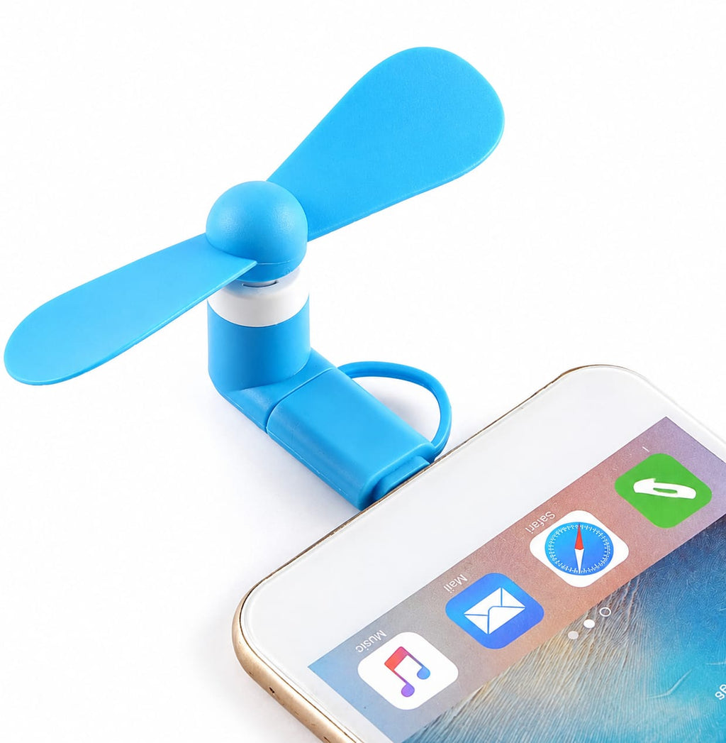 Mini USB Rechargeable Portable Fan – 360° Rotating Handheld Cooling Fan